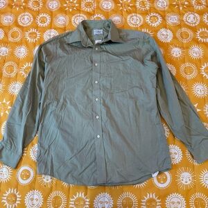L.L. Bean Olive Green Collared Shirt